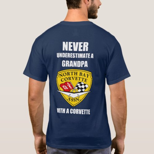 North Bay Corvette Autocross Grandpa T_shirt