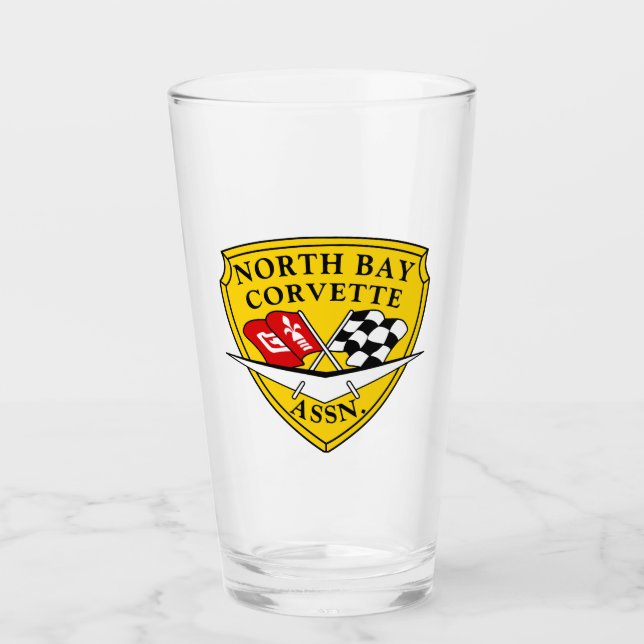 North Bay Corvette Glass Cup (Front)