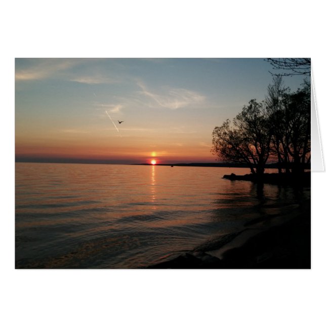 North Bay Sunset card (Front Horizontal)