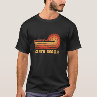 North Beach San Francisco California Retro Vintage T-Shirt
