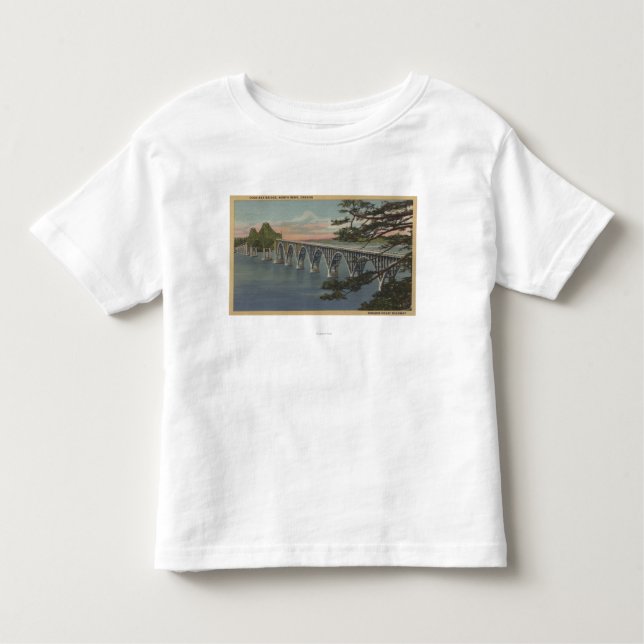 North Bend, Oregon - Coos Bay Bridge View Toddler T-shirt (Front)