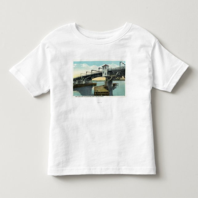 North Bridge Connecting Lewiston and Auburn Toddler T-shirt (Front)