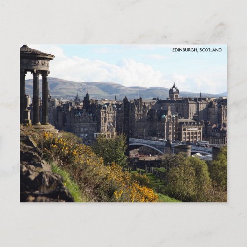 North Bridge Edinburgh Postcard with City