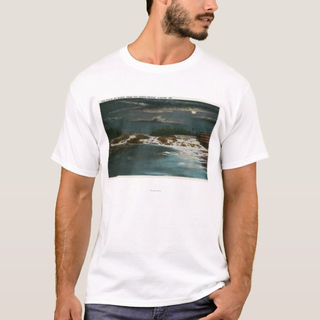 North Bridge View of the Falls at Night T-Shirt (Front)