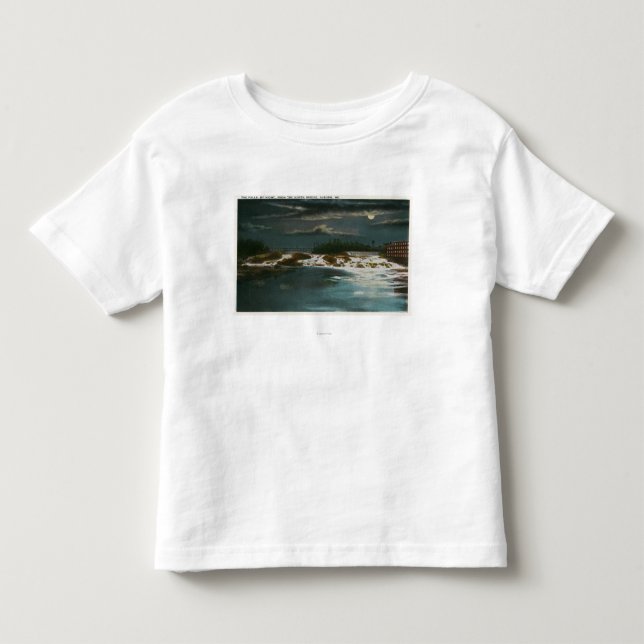 North Bridge View of the Falls at Night Toddler T-shirt (Front)