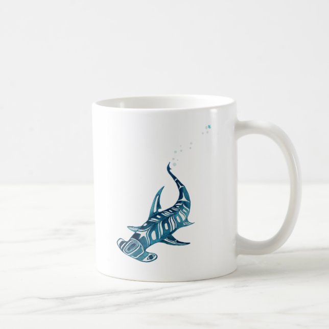 North By Northwest Hammerhead Shark Coffee Mug (Right)