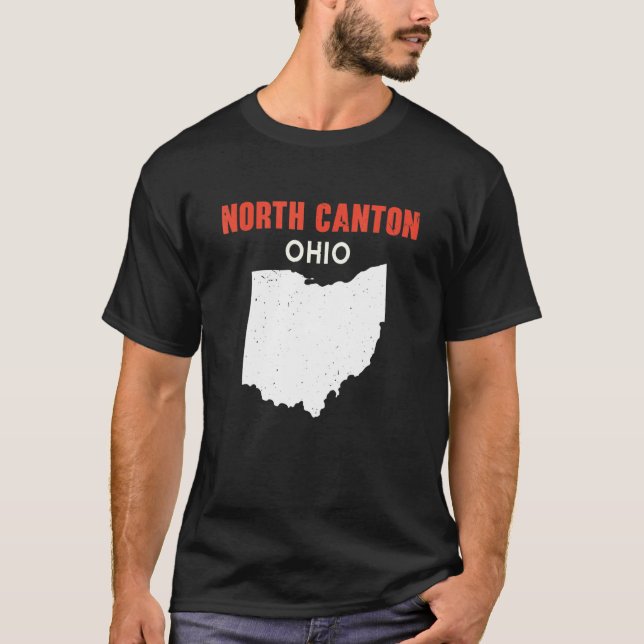 North Canton Ohio USA State America Travel Ohioan T-Shirt (Front)
