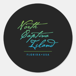 North Captiva Island Florida  Classic Round Sticker