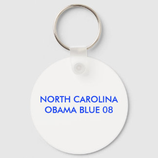 NORTH CAROLINA 08 OBAMA BLUE KEYCHAIN