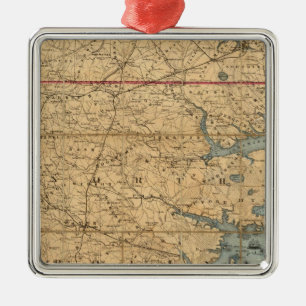 North Carolina 2 Metal Ornament