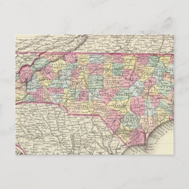 North Carolina 4 Postcard (Front)