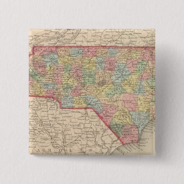 North Carolina 8 Button (Front)