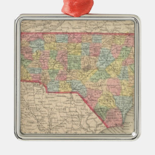 North Carolina 8 Metal Ornament