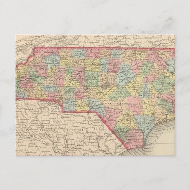 North Carolina 8 Postcard (Front)