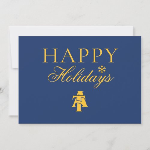 North Carolina AT State University  A Logo 2 Holiday Card