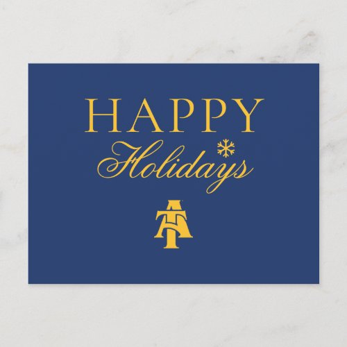 North Carolina AT State University  A Logo 2 Holiday Postcard