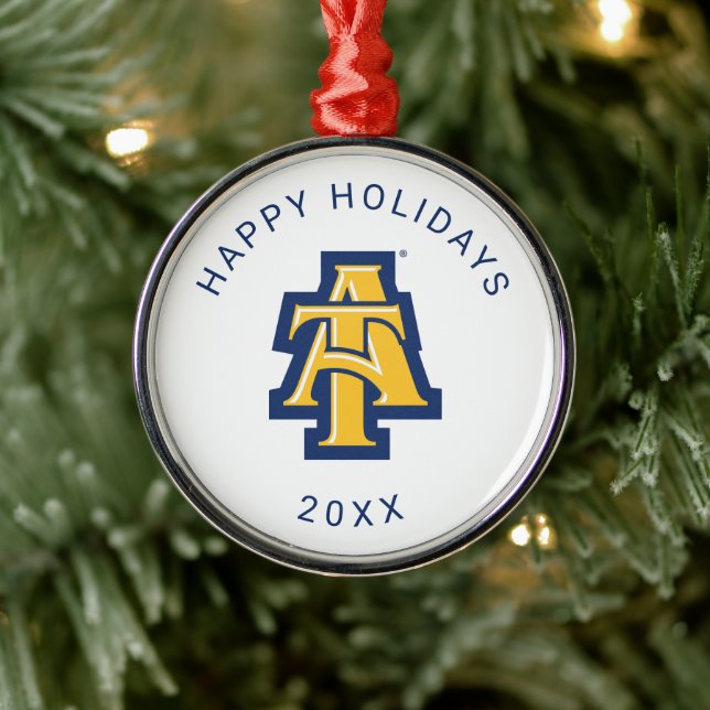 North Carolina A&T State University | A Logo 2 Metal Ornament (Tree)