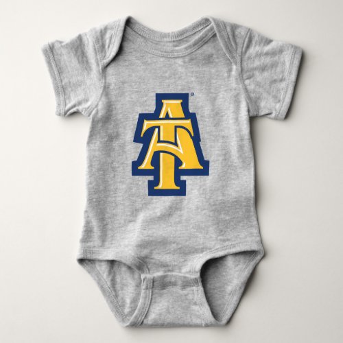 North Carolina AT State University  A Logo Baby Bodysuit