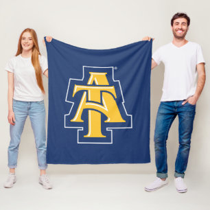 North Carolina A&T State University A Logo Fleece Blanket
