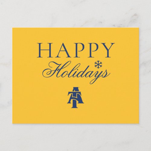 North Carolina AT State University  A Logo Holiday Postcard