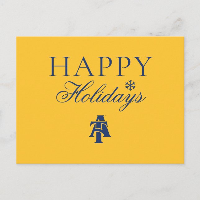 North Carolina A&T State University | A Logo Holiday Postcard (Front)