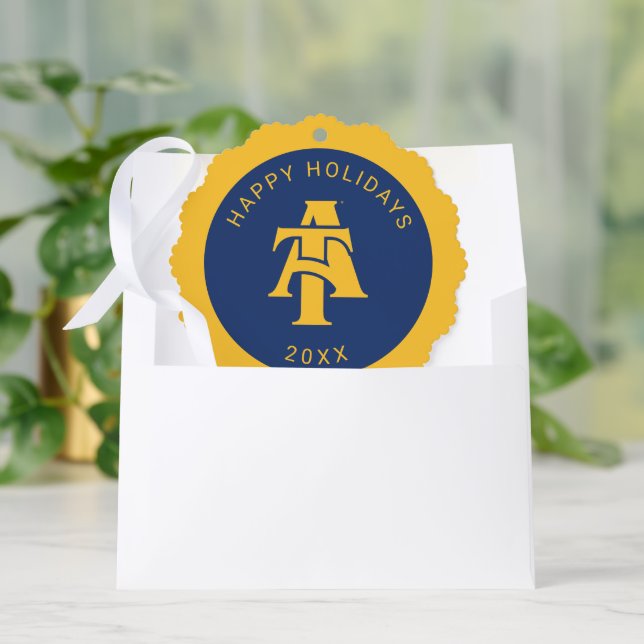 North Carolina A&T State University | A Logo Ornament Card (Envelope)