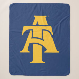 North Carolina A&T State University A Logo Sherpa Blanket