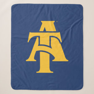 North Carolina A&T State University A Logo Sherpa Blanket