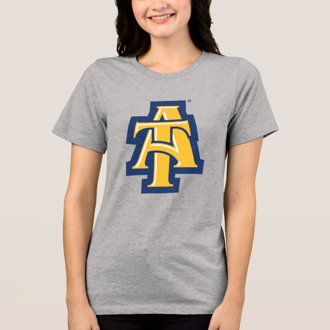 North Carolina A&T State University | A Logo Tri-Blend Shirt (Front)