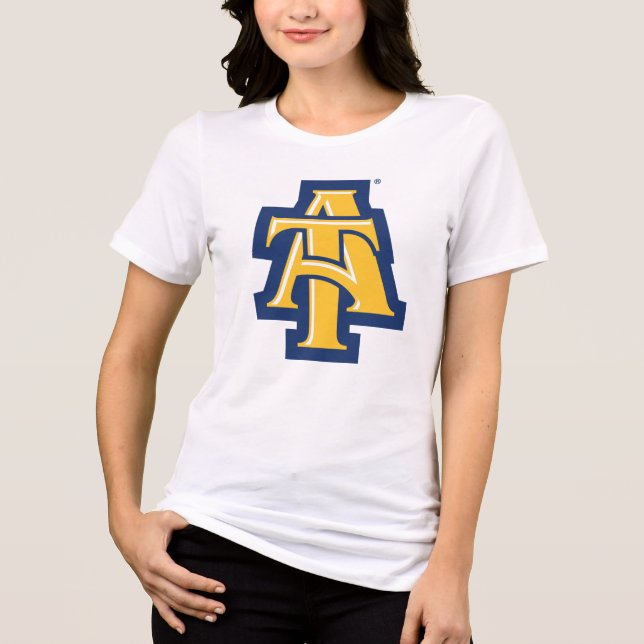 North Carolina A&T State University | A Logo Tri-Blend Shirt (Front)