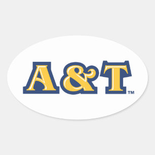 North Carolina A&T State University A&T Wordmark Oval Sticker