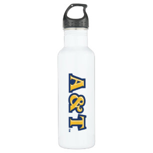 North Carolina A&T State University A&T Wordmark Stainless Steel Water Bottle