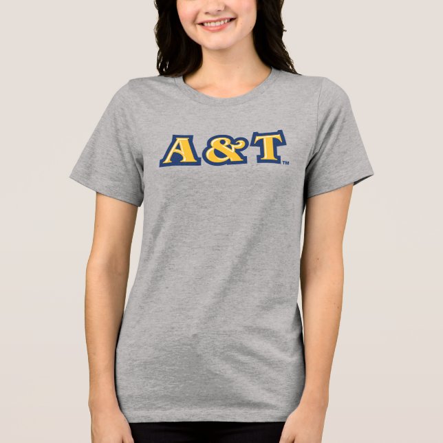North Carolina A&T State University | A&T Wordmark Tri-Blend Shirt (Front)