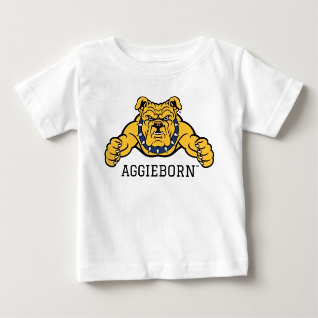 North Carolina A&T State University | Bulldog Baby T-Shirt (Front)