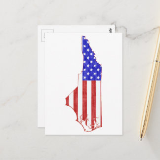 North Carolina American Flag Patriotic Tar Heel Postcard