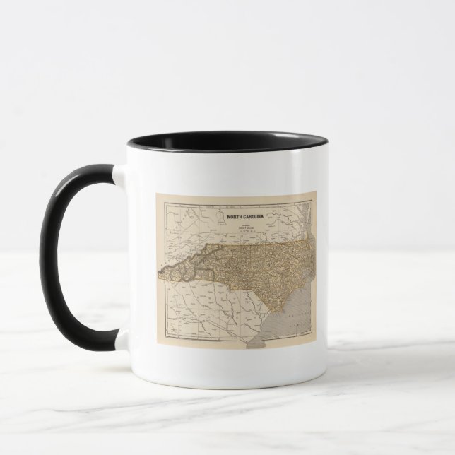 North Carolina Atlas Map Mug (Left)