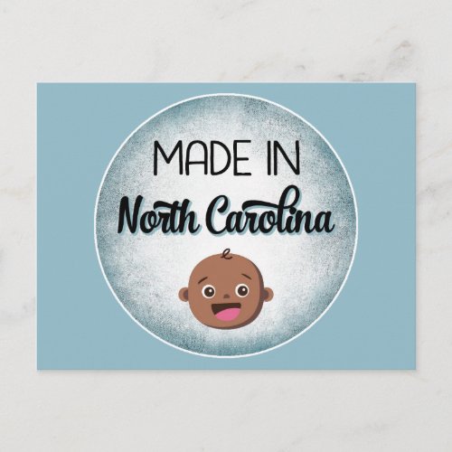 North Carolina Baby Funny Blue African American Bl Postcard
