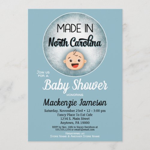 North Carolina Baby Shower Invitations – Made In North Carolina