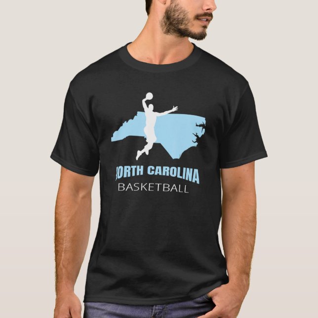 North Carolina Basketball Fan  The Tarheel State P T-Shirt (Front)