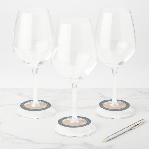 North Carolina Beaches Wine Glass Tag
