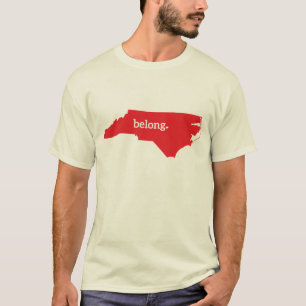North Carolina Belong State Map T-Shirt