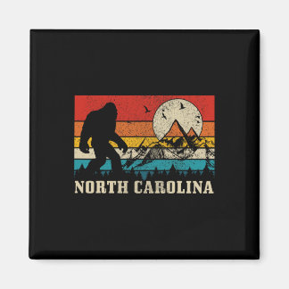 North Carolina Bigfoot Vintage Mountains Hiking Ca Magnet
