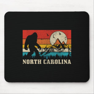 North Carolina Bigfoot Vintage Mountains Hiking Ca Mouse Pad