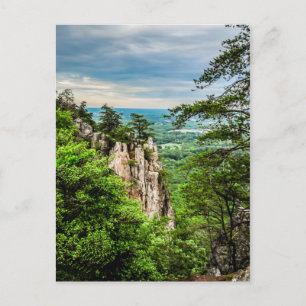 north carolina blue ridge barkway mountains postcard