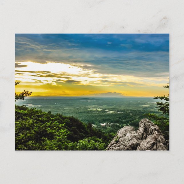 north carolina blue ridge barkway mountains postcard (Front)
