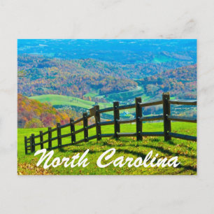 north carolina-blue ridge parkway postcard