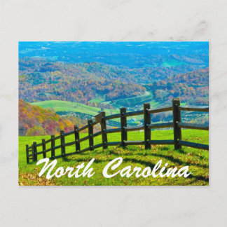 north carolina-blue ridge parkway postcard