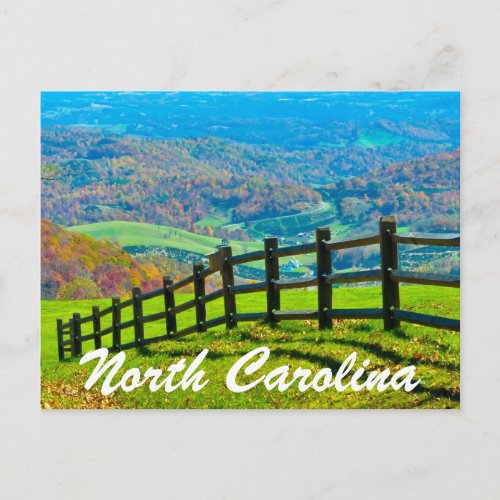 north carolina_blue ridge parkway postcard