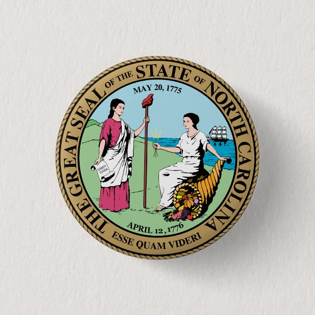 North Carolina Button (Front)