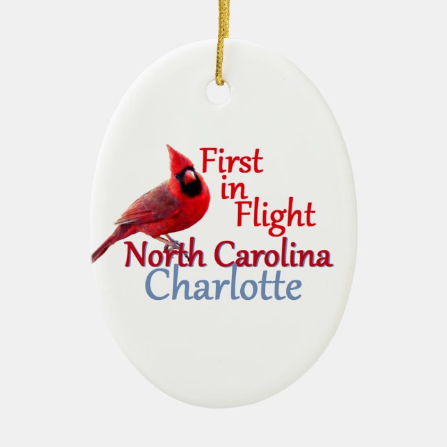 NORTH CAROLINA CERAMIC ORNAMENT (Front)